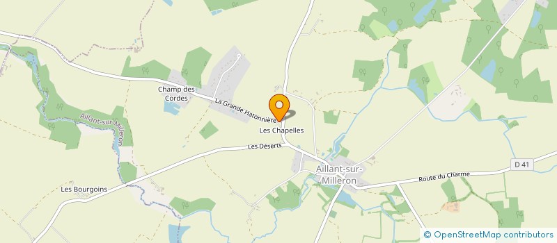 localisation de l'entreprise MONSIEUR CHRISTOPHE CHAUSSADE-LETZGUS à AILLANT-SUR-MILLERON