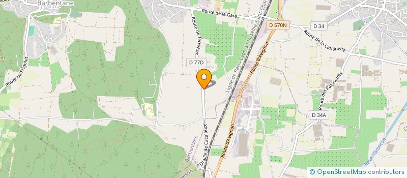 localisation de l'entreprise MONSIEUR CHRISTOPHE CHAUSSY  BARBENTANE