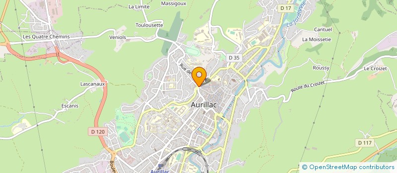 localisation de l'entreprise MONSIEUR CHRISTOPHE CHAUTARD à AURILLAC