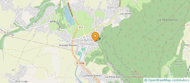 localisation de l'entreprise MONSIEUR CHRISTOPHE CHAUVEAU à LA BALME-DE-SILLINGY