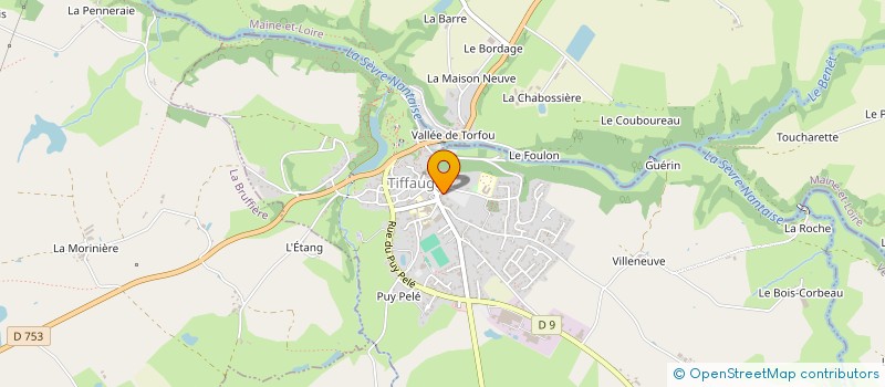 localisation de l'entreprise MONSIEUR CHRISTOPHE CHAUVET  TIFFAUGES