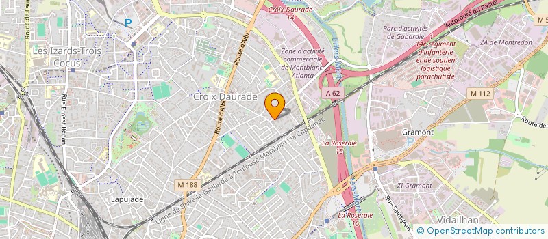 localisation de l'entreprise MONSIEUR CHRISTOPHE CHAUVET  TOULOUSE