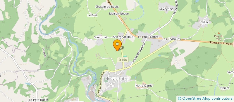 localisation de l'entreprise MONSIEUR CHRISTOPHE CHAUVIN  NEUVIC-ENTIER