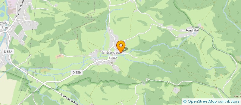 localisation de l'entreprise MONSIEUR CHRISTOPHE CHAVATTE  ENTRE-DEUX-EAUX