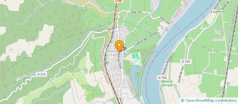 localisation de l'entreprise MONSIEUR CHRISTOPHE CHAZOT  MAUVES