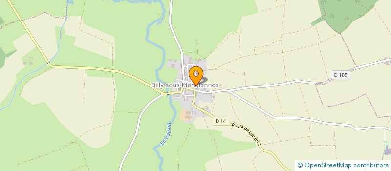 localisation de l'entreprise MONSIEUR CHRISTOPHE CHERIN à BILLY-SOUS-MANGIENNES