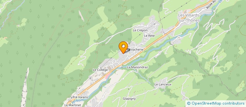 localisation de l'entreprise MONSIEUR CHRISTOPHE CHERMETTE  THONES