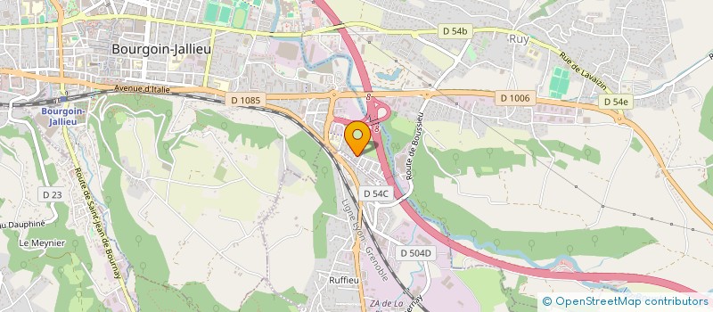 localisation de l'entreprise MONSIEUR CHRISTOPHE CHERY  BOURGOIN-JALLIEU