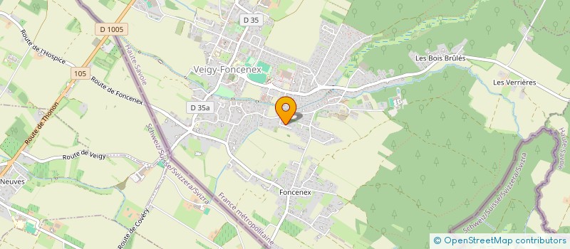 localisation de l'entreprise MONSIEUR CHRISTOPHE CHESNEL  VEIGY-FONCENEX