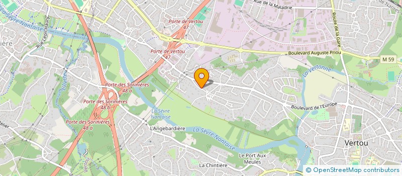 localisation de l'entreprise MONSIEUR CHRISTOPHE CHETANEAU  VERTOU