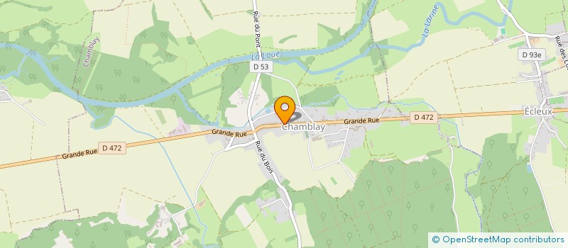 localisation de l'entreprise MONSIEUR CHRISTOPHE CHEVALIER  CHAMBLAY