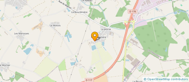 localisation de l'entreprise MONSIEUR CHRISTOPHE CHEVALIER  LA CHEVROLIERE