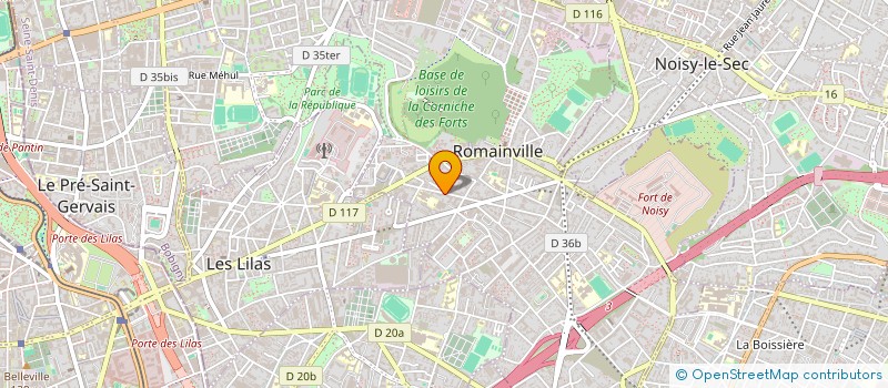 localisation de l'entreprise MONSIEUR CHRISTOPHE CHEVALIN à ROMAINVILLE