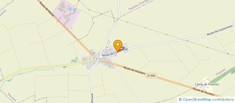 localisation de l'entreprise MONSIEUR CHRISTOPHE CHEVALOT  PAUVRES