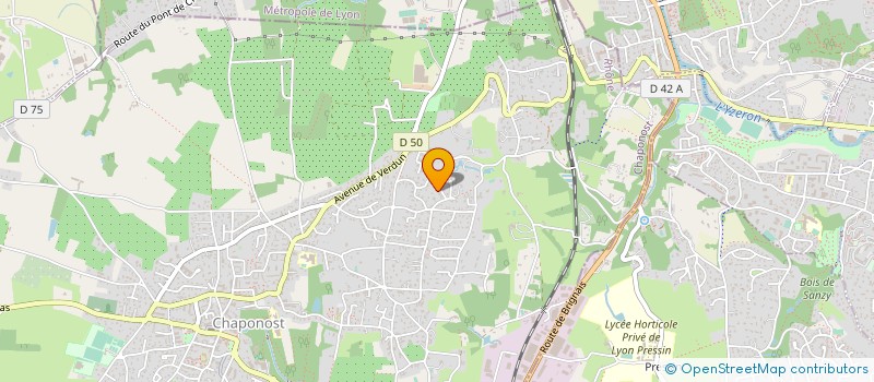 localisation de l'entreprise MONSIEUR CHRISTOPHE CHEVIET  CHAPONOST