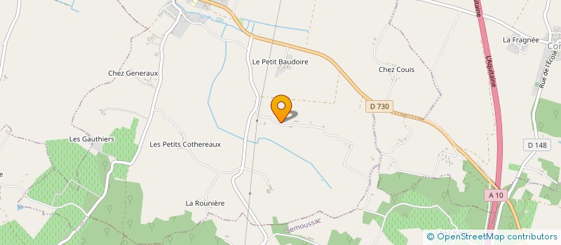 localisation de l'entreprise MONSIEUR CHRISTOPHE CHEVILLON  SAINT-CIERS-DU-TAILLON