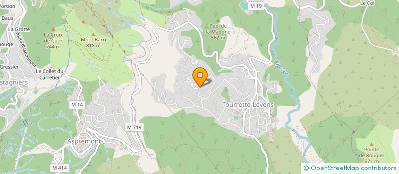 localisation de l'entreprise MONSIEUR CHRISTOPHE CHICANDARD  TOURRETTE-LEVENS