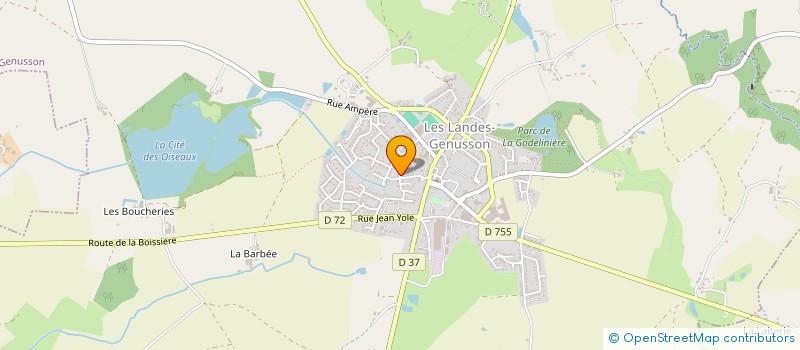 localisation de l'entreprise MONSIEUR CHRISTOPHE CHIRON  LES LANDES-GENUSSON