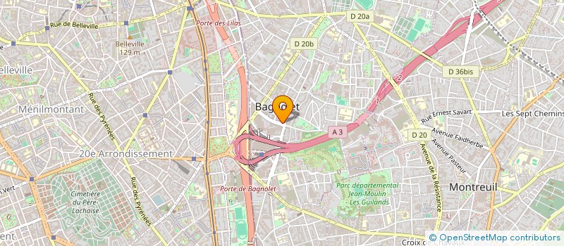 localisation de l'entreprise MONSIEUR CHRISTOPHE CHOFFEL  BAGNOLET