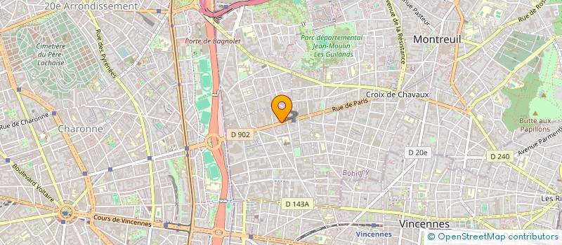 localisation de l'entreprise MONSIEUR CHRISTOPHE CHOLLETON à MONTREUIL