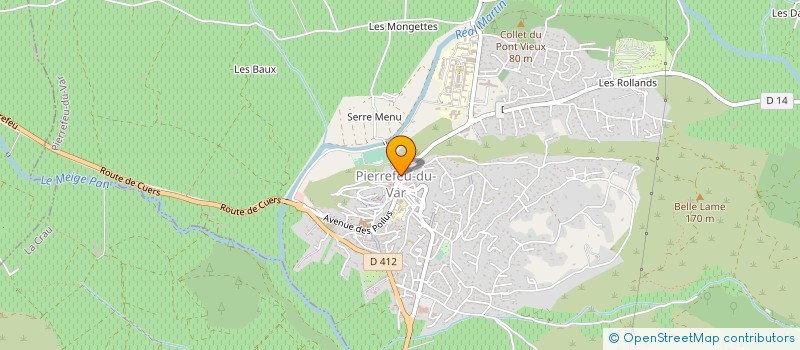 localisation de l'entreprise MONSIEUR CHRISTOPHE CHORDA  PIERREFEU-DU-VAR