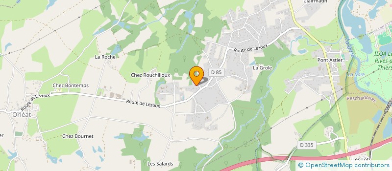 localisation de l'entreprise MONSIEUR CHRISTOPHE CHOUARD à MOISSAT