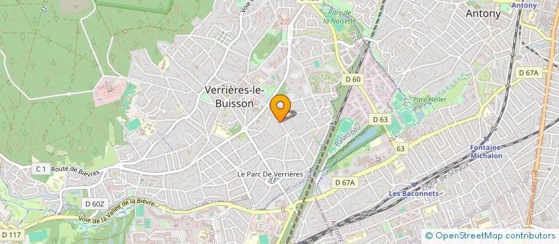 localisation de l'entreprise MONSIEUR CHRISTOPHE CHRISTOPHE à VERRIERES-LE-BUISSON