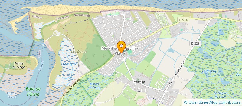 localisation de l'entreprise MONSIEUR CHRISTOPHE CHRISTOPHE ROGER MORIN  MERVILLE-FRANCEVILLE-PLAGE