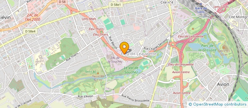 localisation de l'entreprise MONSIEUR CHRISTOPHE CIERNIAK  ELEU-DIT-LEAUWETTE