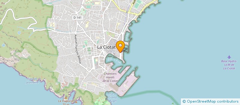 localisation de l'entreprise MONSIEUR CHRISTOPHE CINTAS à LA CIOTAT