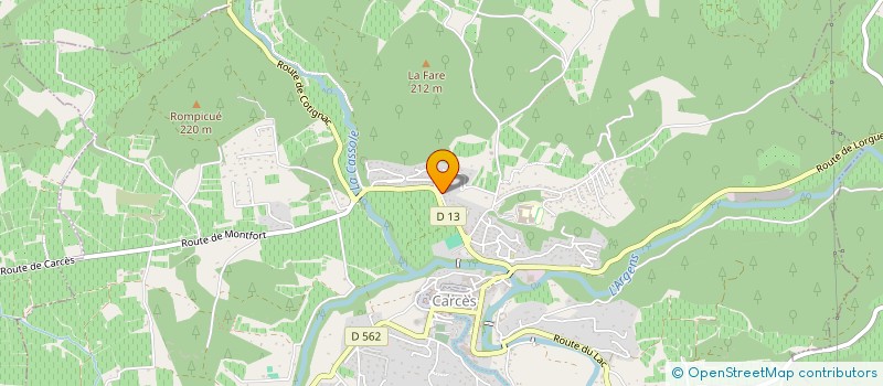 localisation de l'entreprise MONSIEUR CHRISTOPHE CINTORA  PIERREFEU-DU-VAR