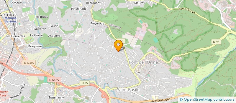 localisation de l'entreprise MONSIEUR CHRISTOPHE CIRAVENGA  MOUGINS