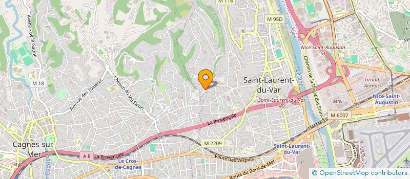 localisation de l'entreprise MONSIEUR CHRISTOPHE CIRILLO à SAINT-LAURENT-DU-VAR
