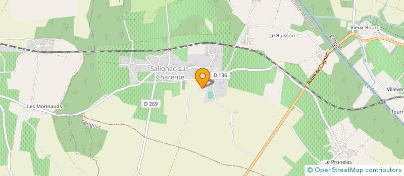 localisation de l'entreprise MONSIEUR CHRISTOPHE CITEAU  SALIGNAC-SUR-CHARENTE