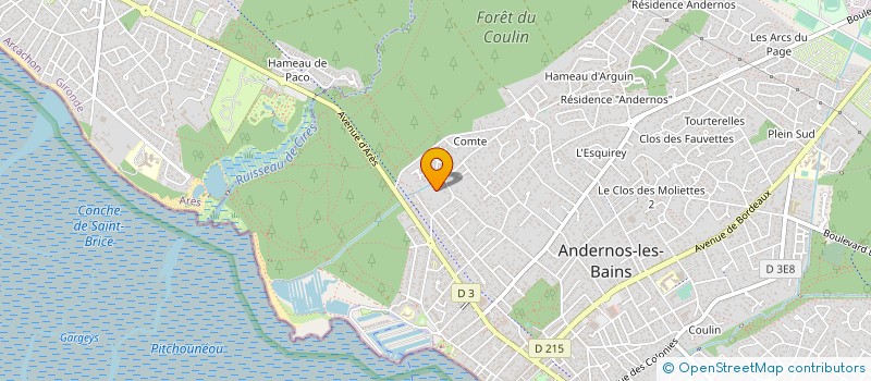 localisation de l'entreprise MONSIEUR CHRISTOPHE CLAUDE FOUCHE  ANDERNOS-LES-BAINS