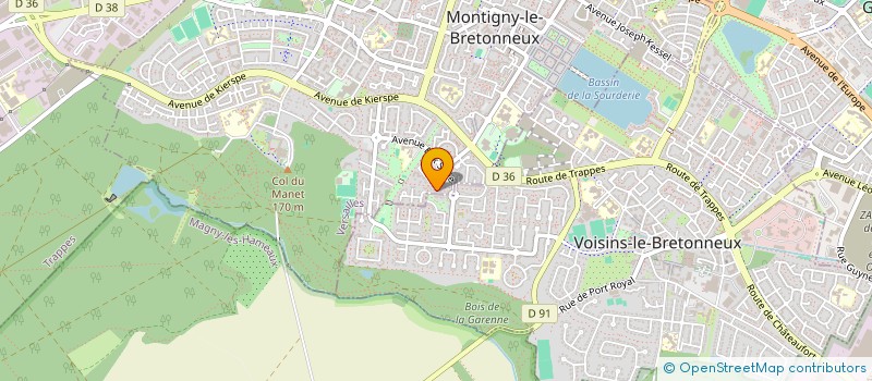 localisation de l'entreprise MONSIEUR CHRISTOPHE CLAUDE GRUET  MONTIGNY-LE-BRETONNEUX