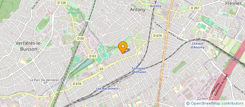 localisation de l'entreprise MONSIEUR CHRISTOPHE CLAUET à ANTONY