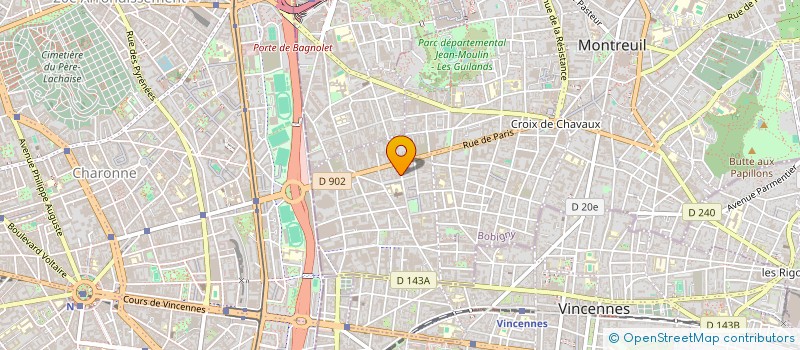 localisation de l'entreprise MONSIEUR CHRISTOPHE CLIN à MONTREUIL