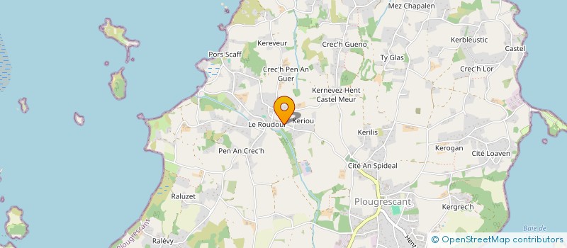 localisation de l'entreprise MONSIEUR CHRISTOPHE CLOAREC  PLOUGRESCANT