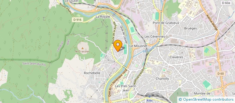 localisation de l'entreprise MONSIEUR CHRISTOPHE CLOT  ALES