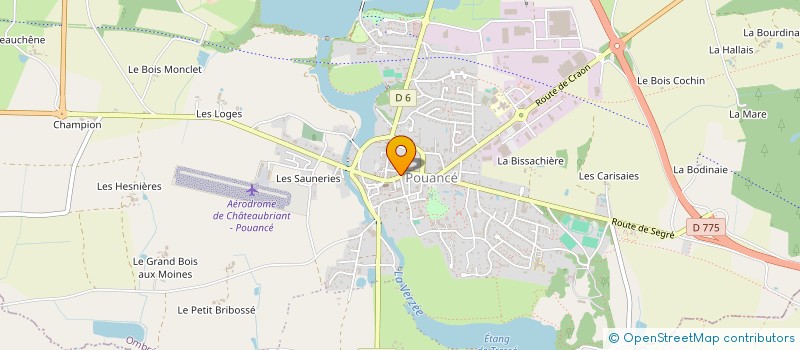 localisation de l'entreprise MONSIEUR CHRISTOPHE CLUZEAU  OMBREE D'ANJOU