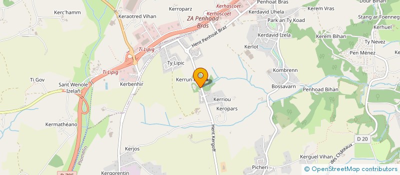 localisation de l'entreprise MONSIEUR CHRISTOPHE COAT  PLOMELIN