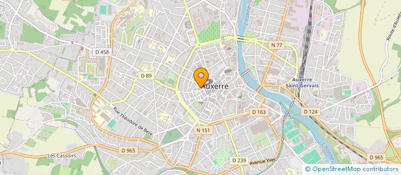 localisation de l'entreprise MONSIEUR CHRISTOPHE COCARD à AUXERRE