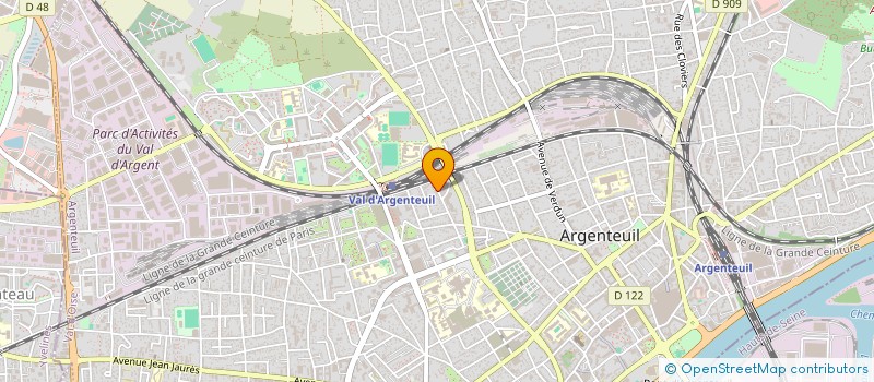 localisation de l'entreprise MONSIEUR CHRISTOPHE COCHART  ARGENTEUIL