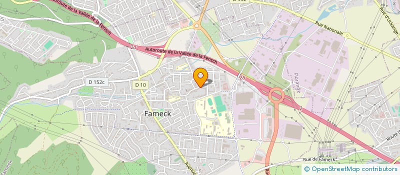 localisation de l'entreprise MONSIEUR CHRISTOPHE COELI  FAMECK