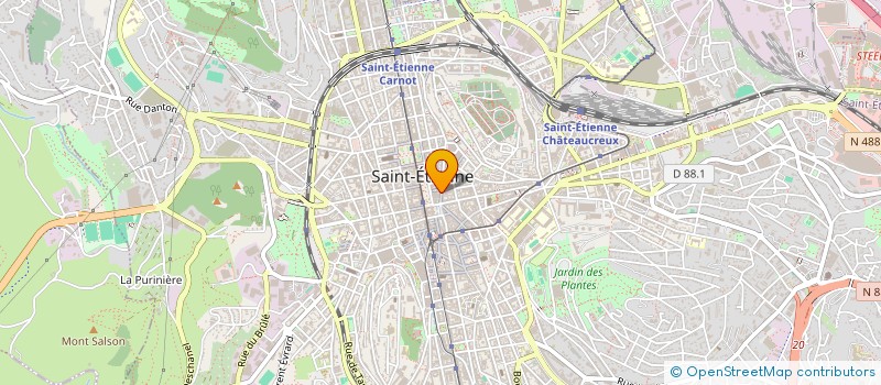 localisation de l'entreprise MONSIEUR CHRISTOPHE COERCHON à SAINT-ETIENNE