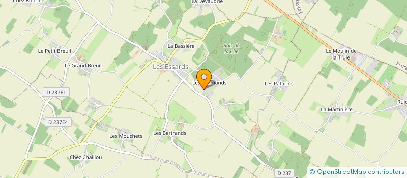 localisation de l'entreprise MONSIEUR CHRISTOPHE COGNE  LES ESSARDS