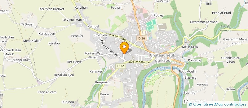 localisation de l'entreprise MONSIEUR CHRISTOPHE COLIN  CHATEAUNEUF-DU-FAOU