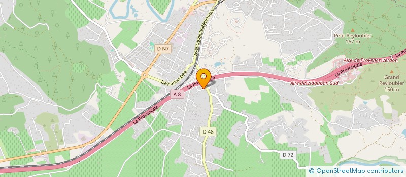 localisation de l'entreprise MONSIEUR CHRISTOPHE COLIN  VIDAUBAN