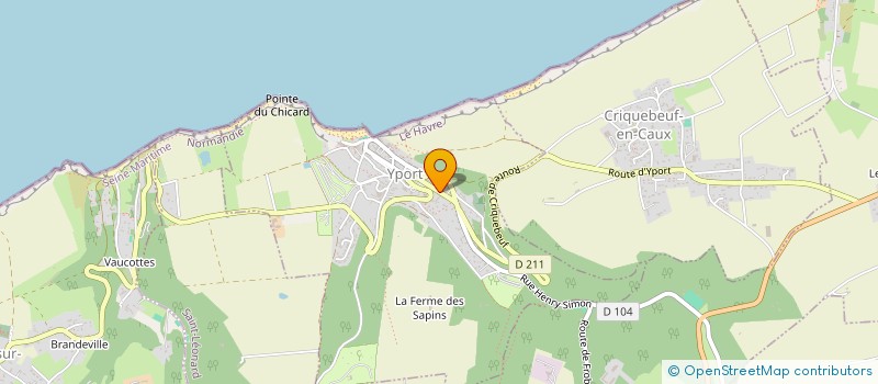 localisation de l'entreprise MONSIEUR CHRISTOPHE COLLANGE  YPORT